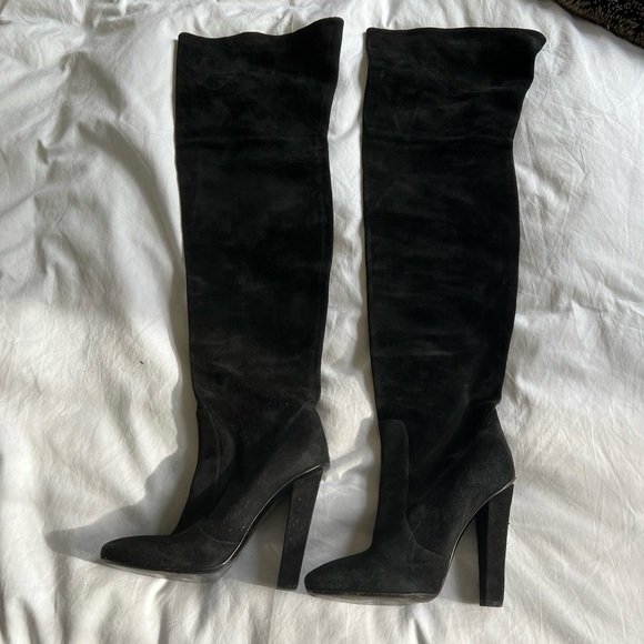 Jimmy Choo over the knee boots black size 8 - Picture 2 of 4